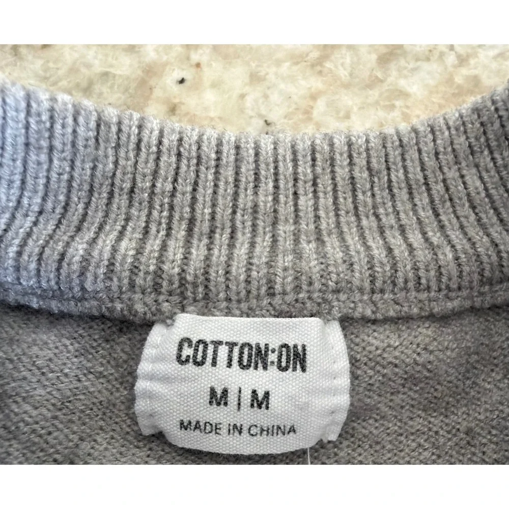 Cotton On‎ M Gray Sleeveless Knit Tank Sweater